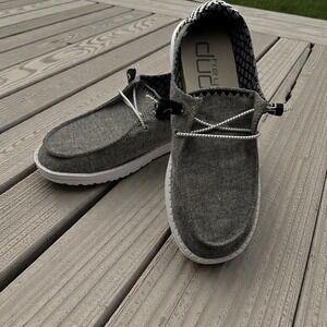Hey Dude Wendy Chambray Onyx Women's Slip-On Shoes | US‎ 7 EU 38